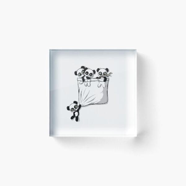 Item preview, CUTE POCKET PANDAS designed and sold by Beka Designs.