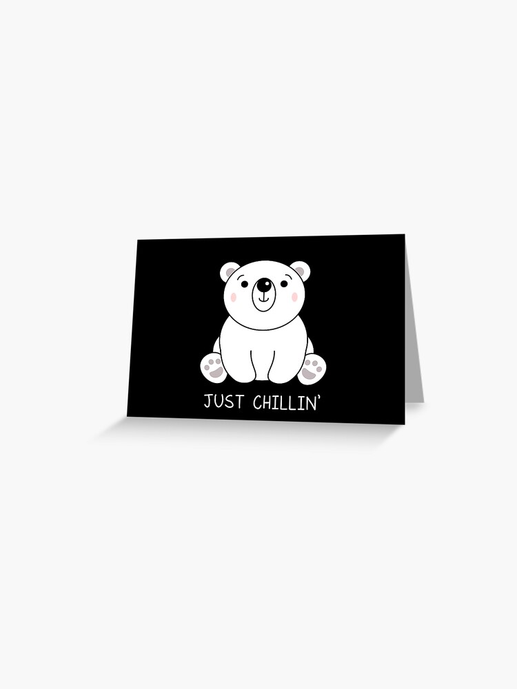 Tarjetas de felicitación «Personaje de dibujos animados divertido del oso blanco. Solo texto relajado» de TashaVector | Redbubble Tarjetas de felicitación «Personaje de dibujos animados divertido del oso blanco. Solo texto relajado» de TashaVector | Redbubble