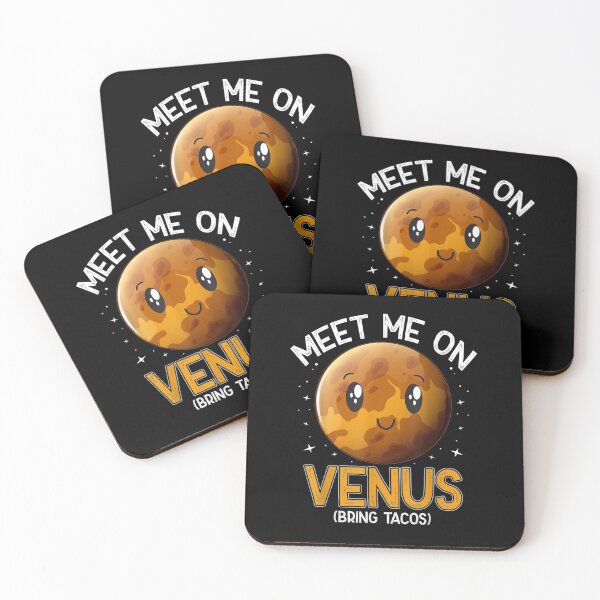 Item preview, Astronomy Meet Me on Venus Bring Tacos Kawaii Planet Space designed and sold by YoungTo.