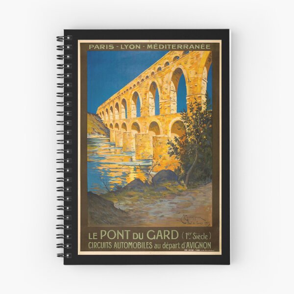 Item preview, Pont du Gard retro poster designed and sold by CorasPosters.