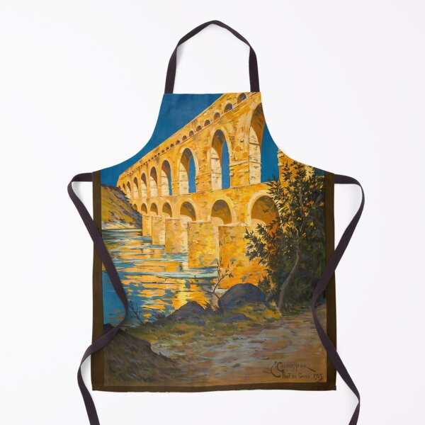 Item preview, Pont du Gard retro poster designed and sold by CorasPosters.