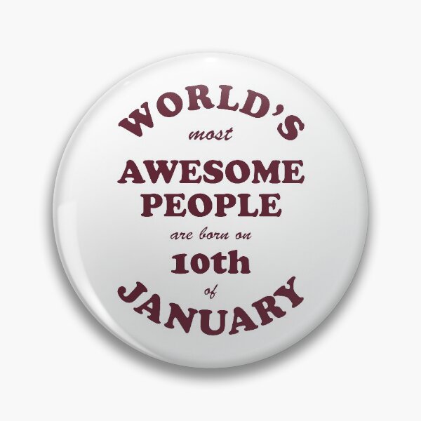 Item preview, Awesome People are born on 10th of January designed and sold by beloknet.