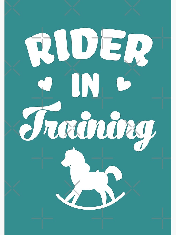 rider-in-training-riding-horse-baby-announcement-poster-for-sale-by