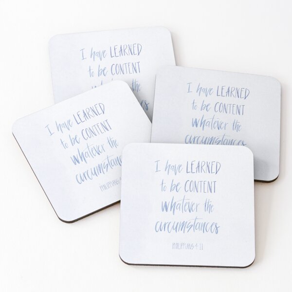 Item preview, Philippians 4:11 - I have learned to be content whatever the circumstances designed and sold by cinw.