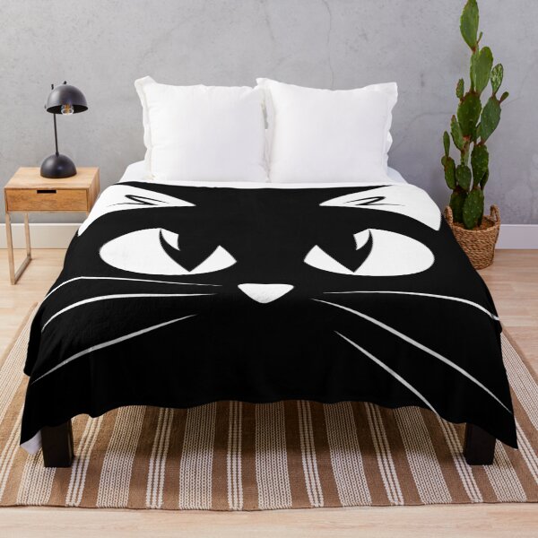 Black Cat Throw Blanket