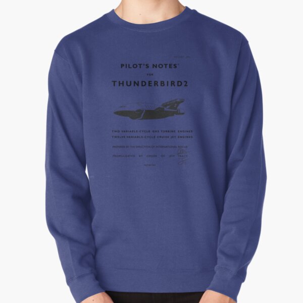 Pilot's Notes for Thunderbird 2 Pullover Sweatshirt