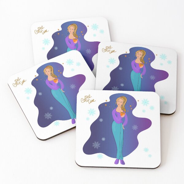 Item preview, Cute girl drinking coffee.  Coffee time.  designed and sold by TanaLuna.