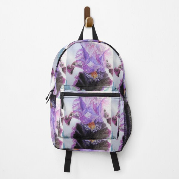 Item preview, Iris Watercolor Painting - Purple and Black designed and sold by Sarah  Rajkotwala.