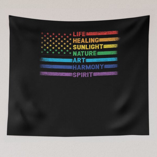 Item preview, Lesbian Gay Bisexual Transgender LGBTQ Pride Flag Meaning Gift for Men Women designed and sold by Simeon	 Dorelus.
