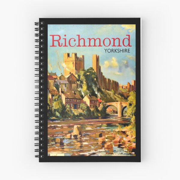 Artikelvorschau, Richmond Yorkshire retro poster entworfen und verkauft von CorasPosters.