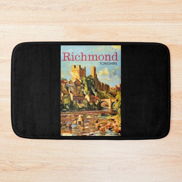 Item preview, Richmond Yorkshire retro poster designed and sold by CorasPosters.