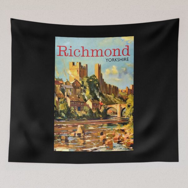 Item preview, Richmond Yorkshire retro poster designed and sold by CorasPosters.