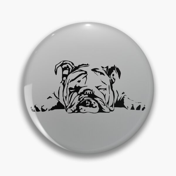 Item preview, Minimalist Bulldog Face Sleeping Cute Pet Dog Lover Bulldog Gear designed and sold by DynamicDesign.