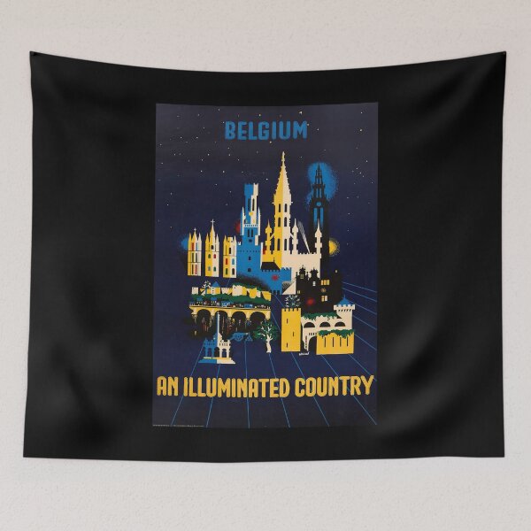 Item preview, Belgium retro poster designed and sold by CorasPosters.