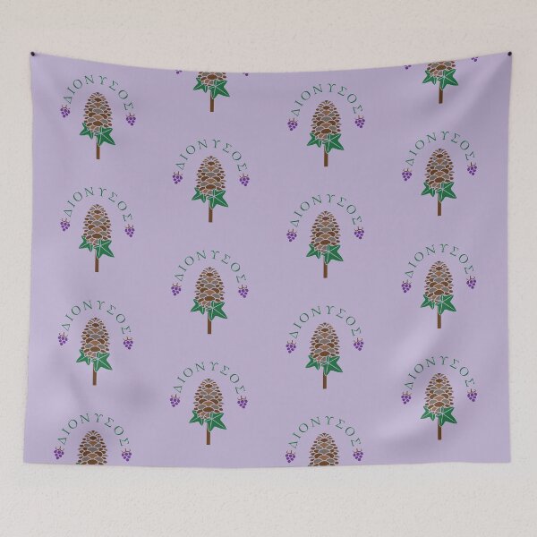Item preview, Dionysos Thyrsus Greek God Design designed and sold by OwlishArts.