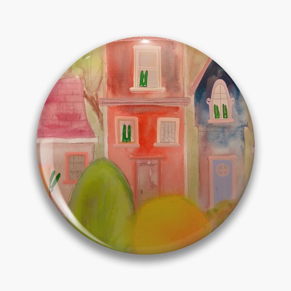 Item preview, green bunny town designed and sold by Marianna Tankelevich.