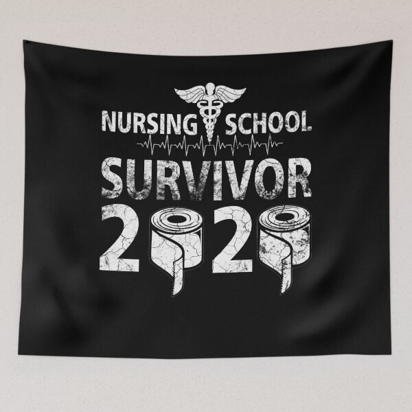 Item preview, Nursing School Survivor 2020 Gift Graduation Party Nurse RN designed and sold by Simeon	 Dorelus.