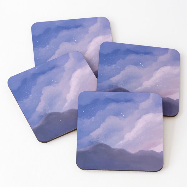 Item preview, Watercolor Night Clouds designed and sold by Vector Scout Lab.