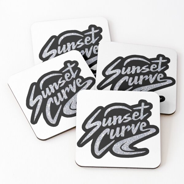 Item preview, Glitter Sunset Curve Band Logo designed and sold by tracynguyen23.