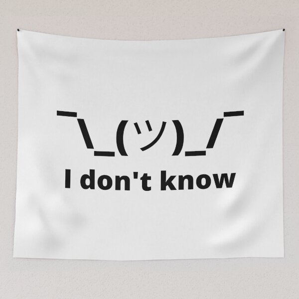 Item preview, I Don't Know Emoji designed and sold by MeMerchNDice.
