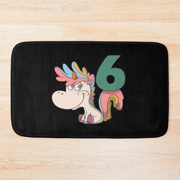 Item preview, Children's 6th birthday present with cute unicorn designed and sold by Monkey Ful.