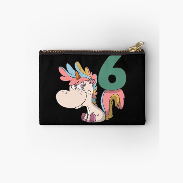 Item preview, Children's 6th birthday present with cute unicorn designed and sold by Monkey Ful.