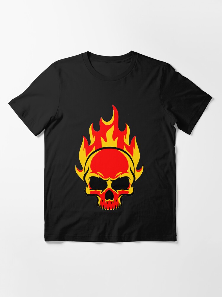 Alternate view of Skull is on fire Essential T-Shirt