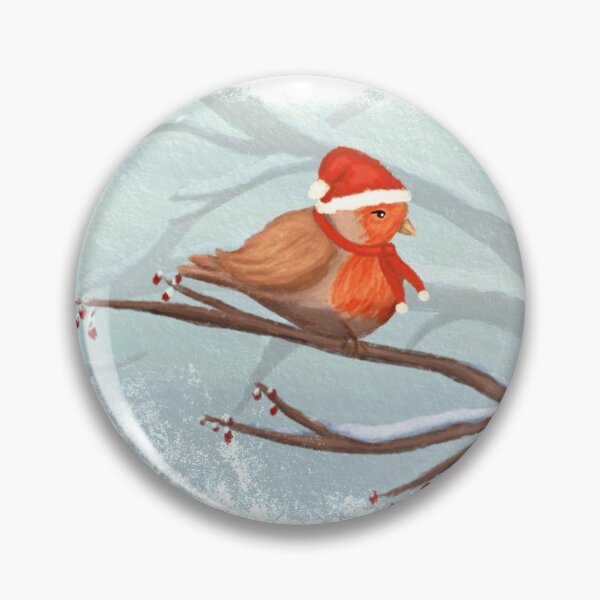 Item preview, Cute robin in winter designed and sold by studioMoSa.