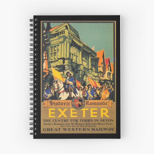 Item preview, Exeter retro poster designed and sold by CorasPosters.