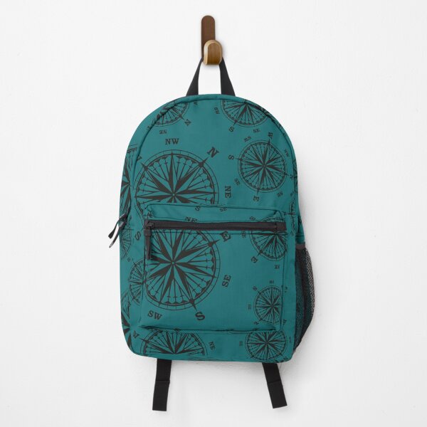 Item preview, Fun vintage compass print on Blue background. designed and sold by LaBellCreative.