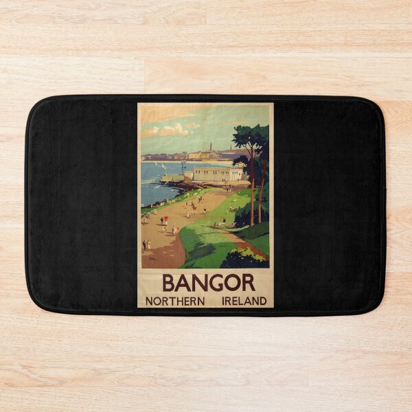 Item preview, Bangor retro poster designed and sold by CorasPosters.
