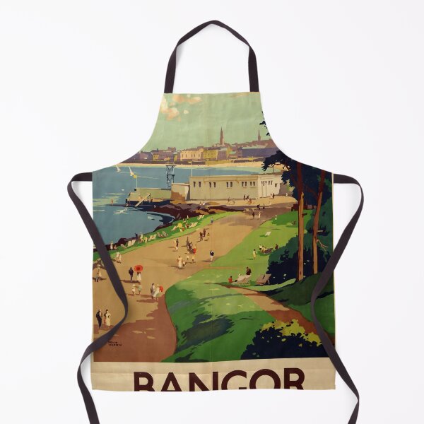 Item preview, Bangor retro poster designed and sold by CorasPosters.