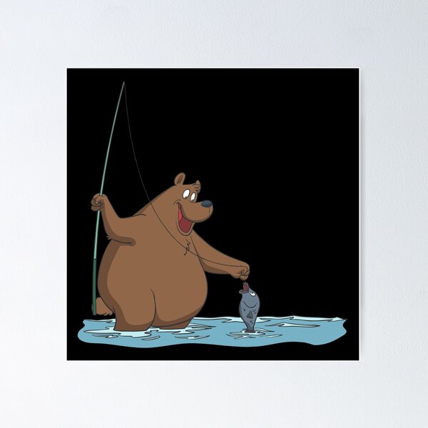 Item preview, Bear is fishing designed and sold by Monkey Ful.