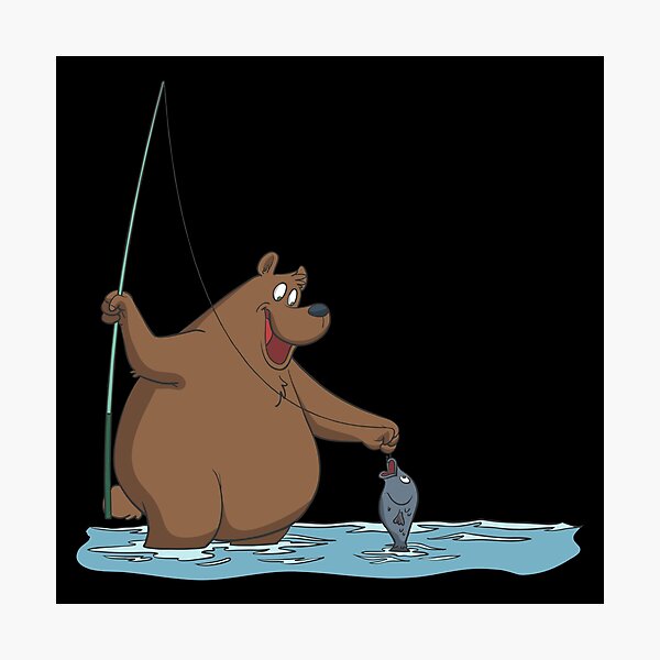 Item preview, Bear is fishing designed and sold by Monkey Ful.