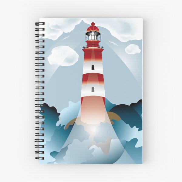 Item preview, Lighthouse lights on over the unsteady sea designed and sold by schtroumpf2510.