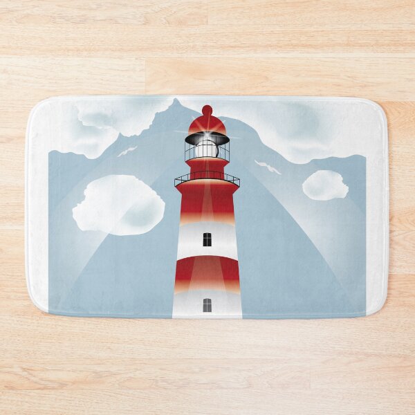 Item preview, Lighthouse lights on over the unsteady sea designed and sold by schtroumpf2510.