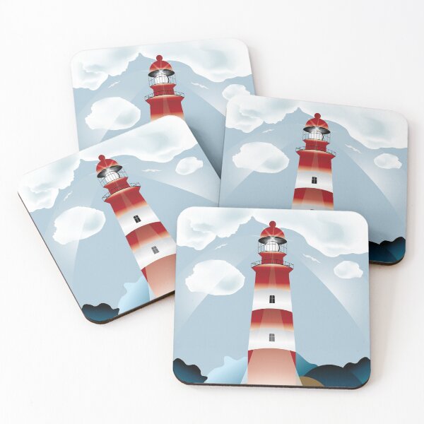Item preview, Lighthouse lights on over the unsteady sea designed and sold by schtroumpf2510.