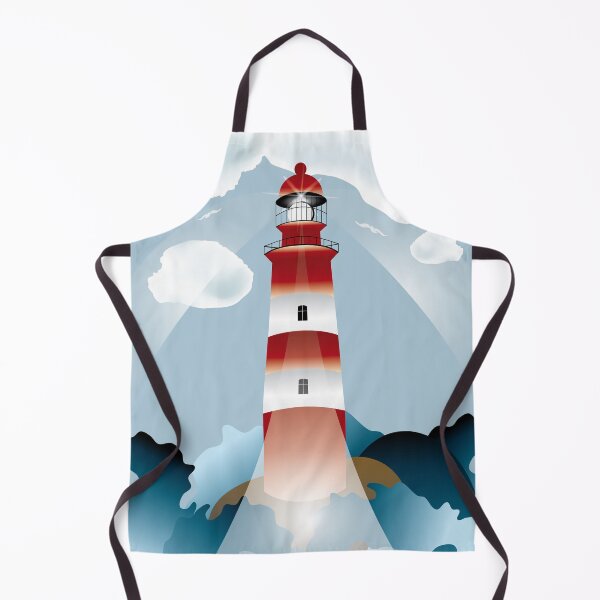 Item preview, Lighthouse lights on over the unsteady sea designed and sold by schtroumpf2510.