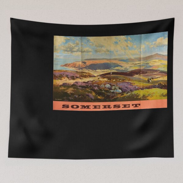 Item preview, Somerset retro poster designed and sold by CorasPosters.