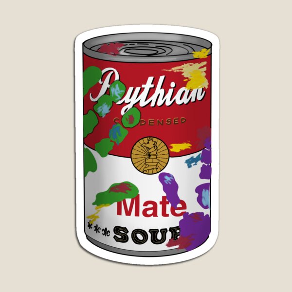 Mate Soup Can Paint Hands Magnet