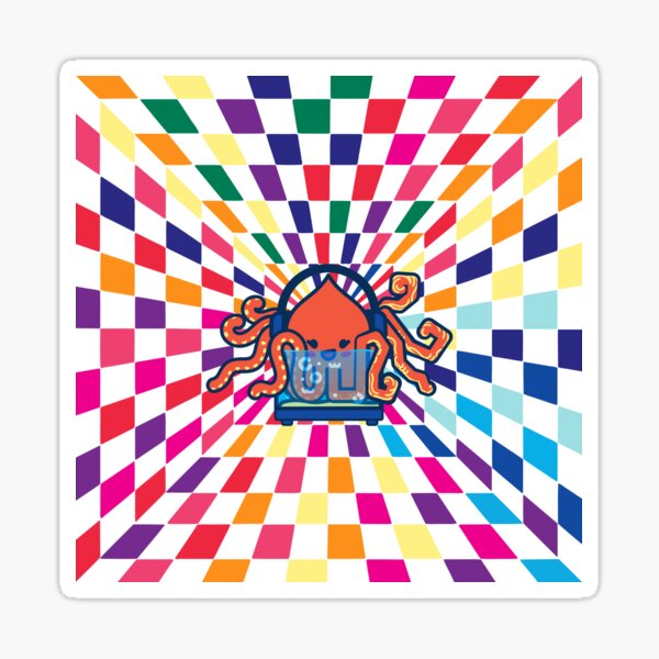 Poulpa le bébé poulpe dans Eye Deception - Creatober 2020 jour 12 Sticker