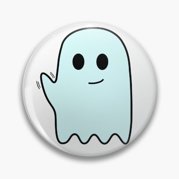 Item preview, Cute blue ghost waving hi designed and sold by emwing14.