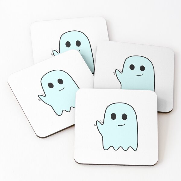 Item preview, Cute blue ghost waving hi designed and sold by emwing14.
