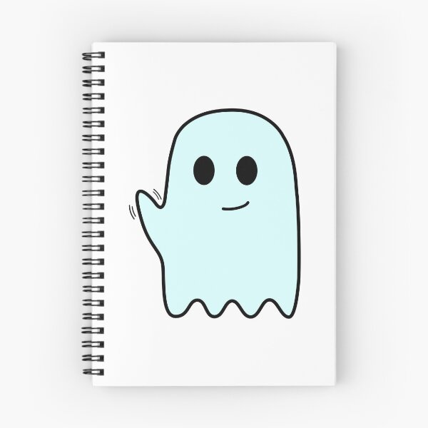 Item preview, Cute blue ghost waving hi designed and sold by emwing14.