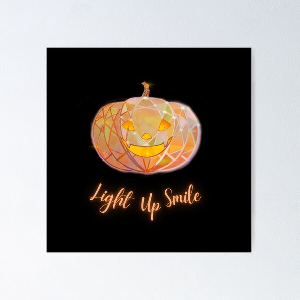 Item preview, Crystal pumpkin - light up smile! designed and sold by Louisa Currier.