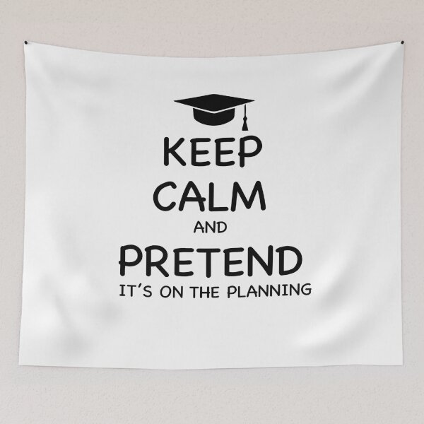 Item preview, Chalkboard Keep Calm and Pretend it's on the planning designed and sold by HeffDesigns.