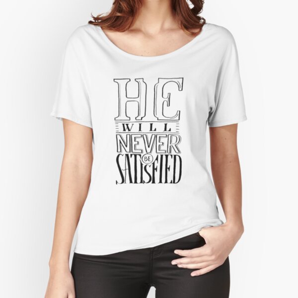 Satisfied Typography Relaxed Fit T-Shirt