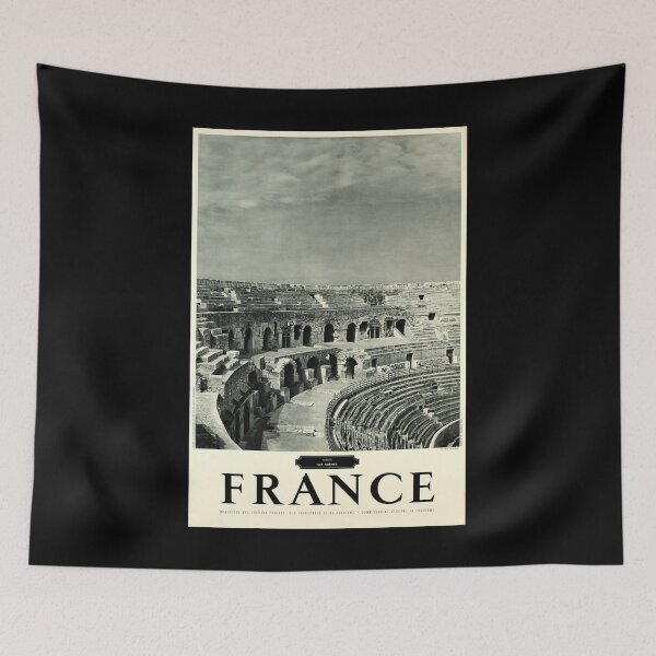 Item preview, Nimes France retro poster designed and sold by CorasPosters.