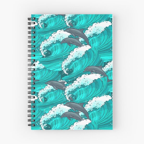 Item preview, Dolphins rolling with the breakers designed and sold by wazoosi.