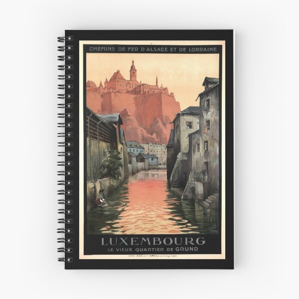 Item preview, Luxembourg retro poster designed and sold by CorasPosters.